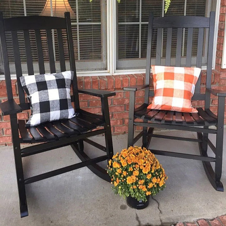 Lisslune | Cozy Checked Cushion Cover in Country Style – Autumn Plaid (1+1 FREE)