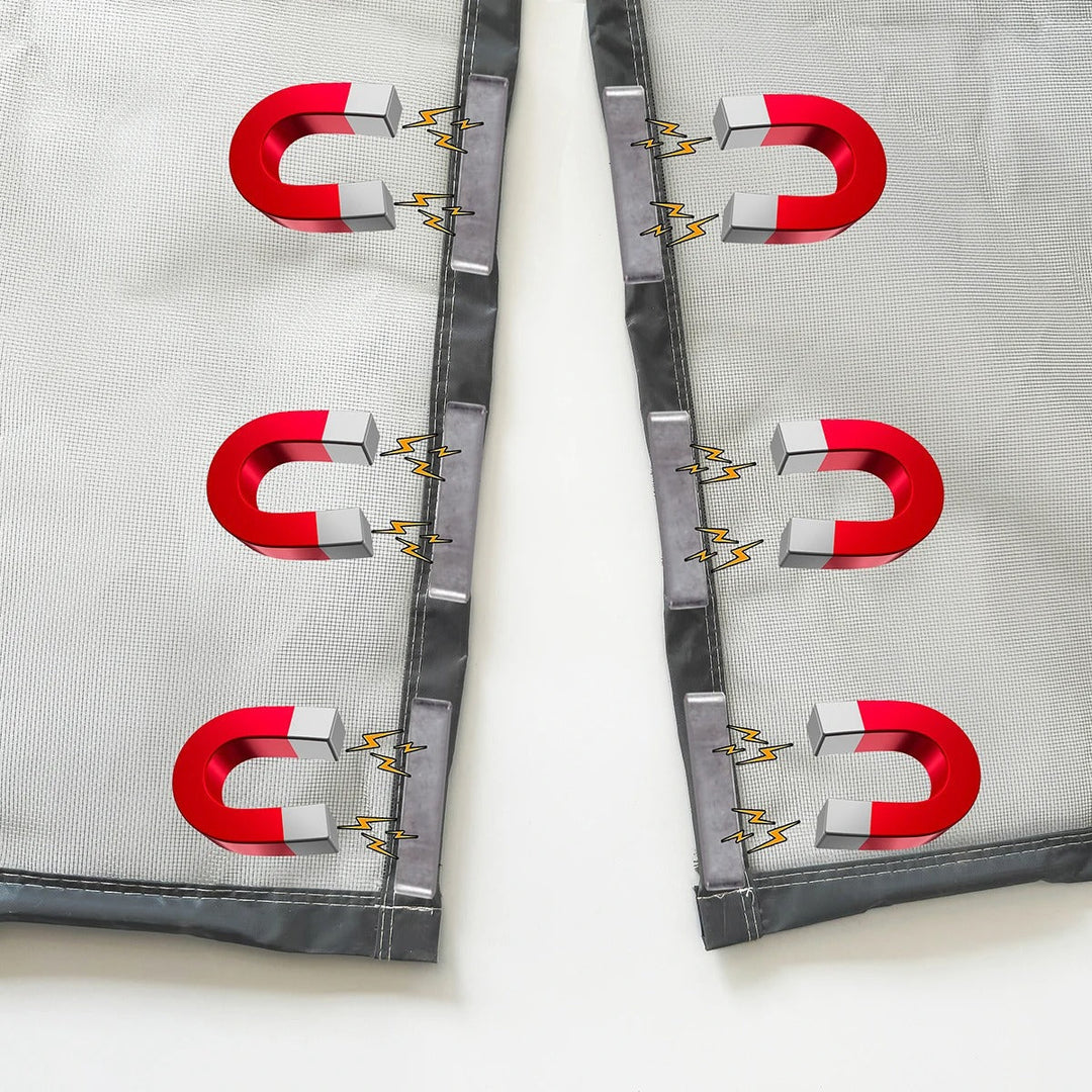 Lisslune | Slim Magnetic Door Curtain against Insects – Automatically Closing