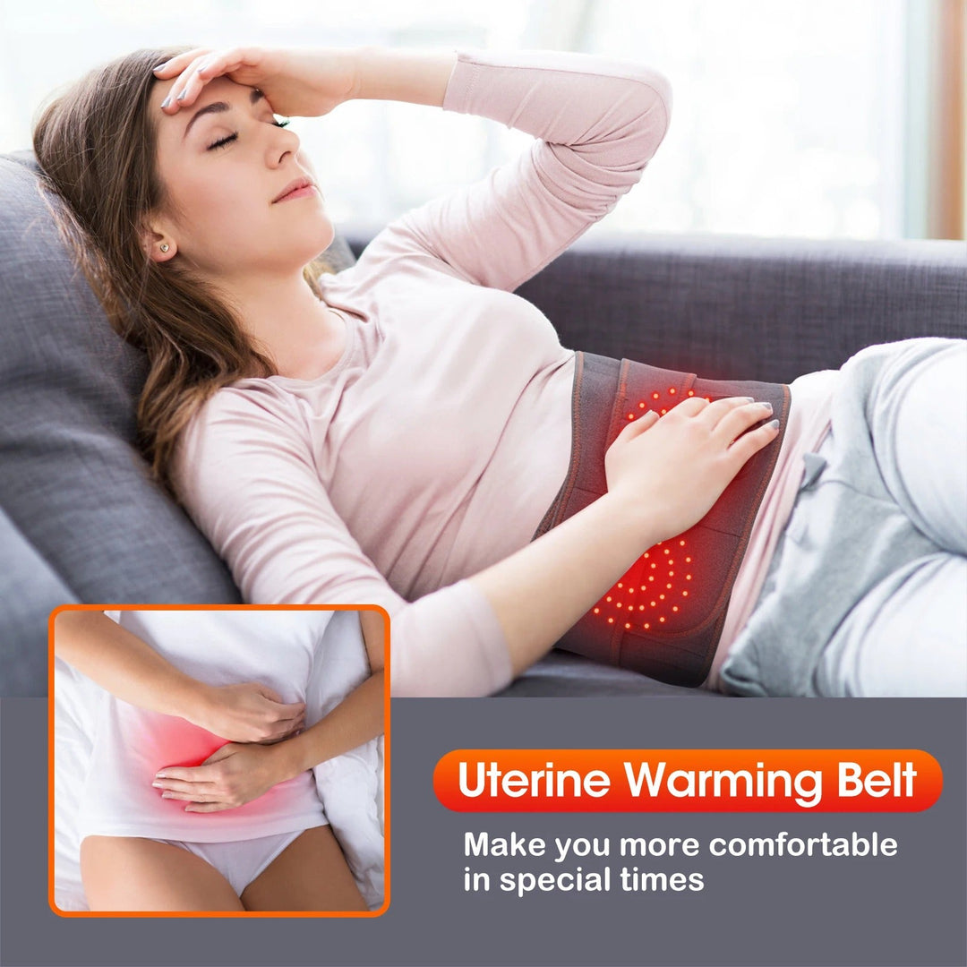 Lisslune | Heated Lower Back Support - Adjustable Heat Therapy for Pain Relief