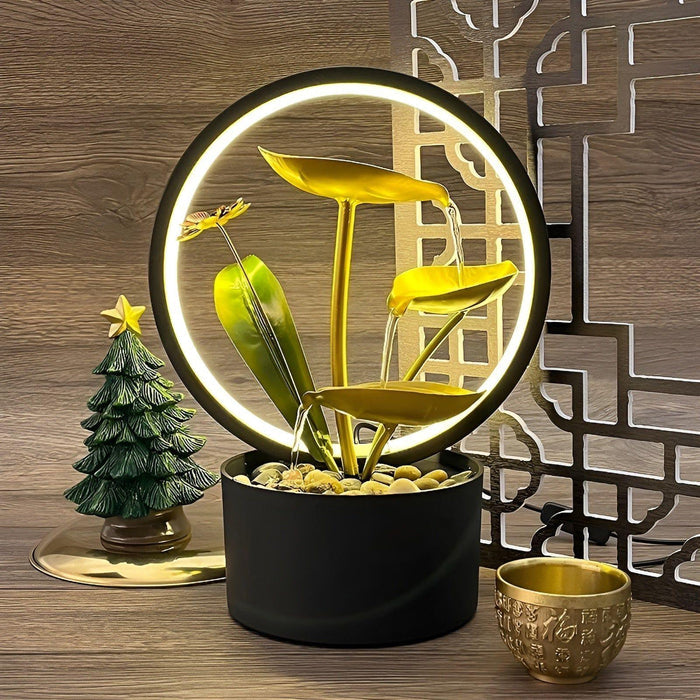 Lisslune | GlowCascade - soothing waterfall table lamp