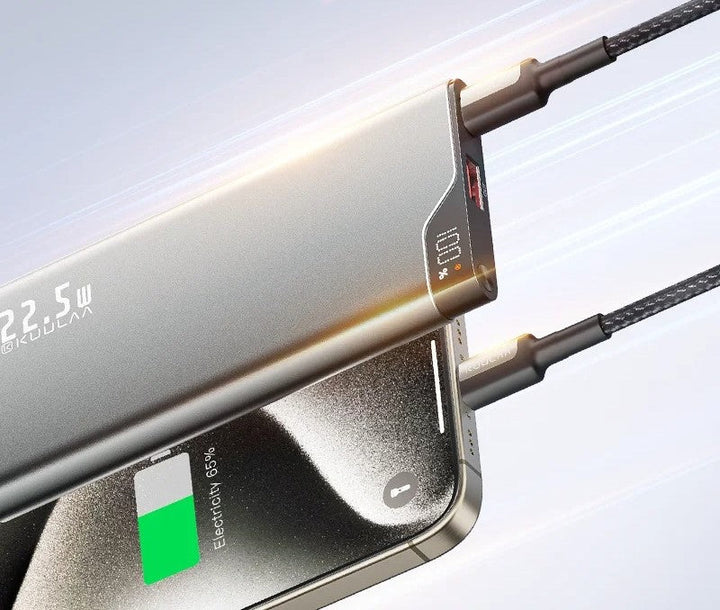 Lisslune | All-in-One Power Bank with 4 Built-In Cables - 10000mAh Portable Fast Charger