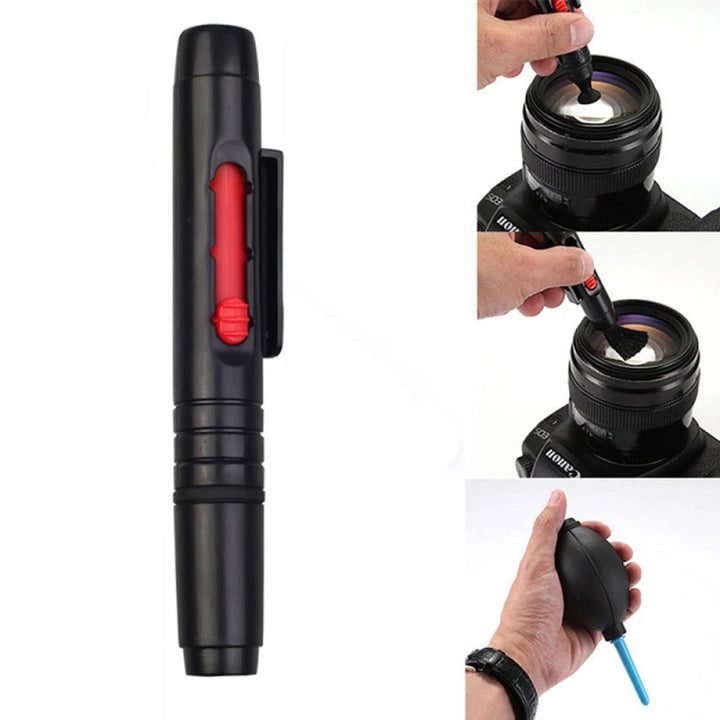 Lisslune | 3 in 1 Portable Camera Clean Kit Lens Cleaning Cleaner Dust Pen Blower Cloth Kit for Camera, Videos, Lenses, CCD