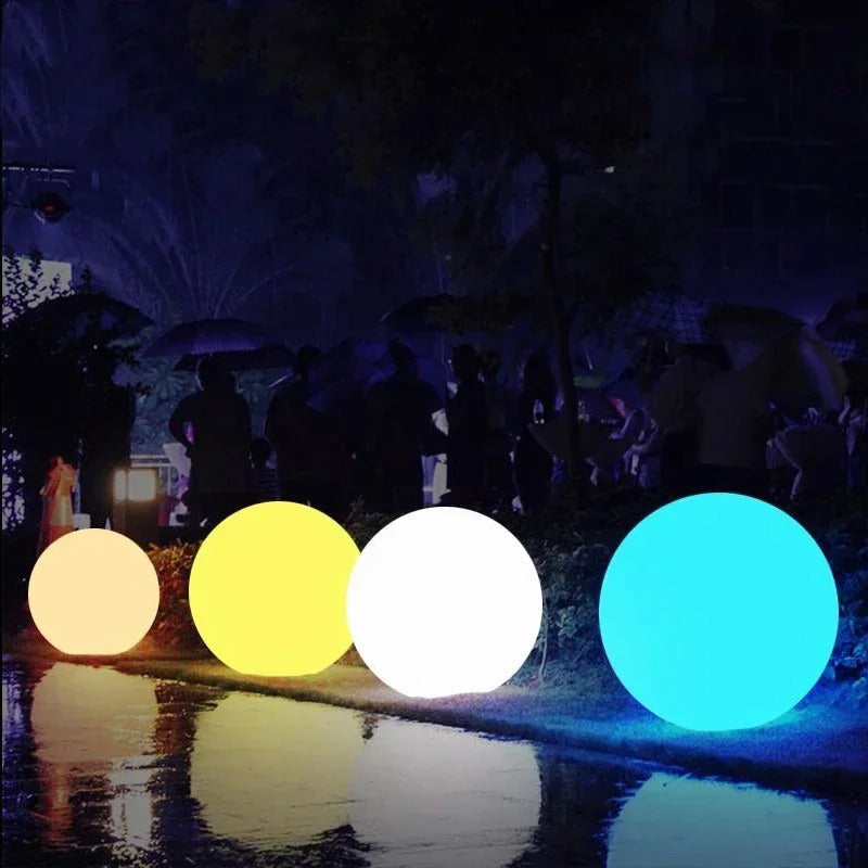 Lisslune | Solar Powered Mood Light Sphere - ShapeLights Rechargeable Ball Light for Outdoors
