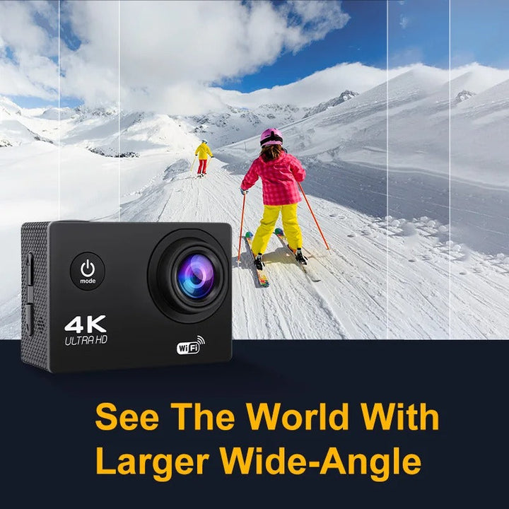 Lisslune | 4K Ultra HD Sport Pro Camera - Wifi Enabled and Waterproof for Vlogging and Outdoor Sports