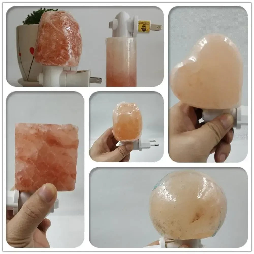 Lisslune | Himalayan Salt Lamp Natural Crystal Light for Home Decor & Wellness -  Release Negative Ions Bedroom