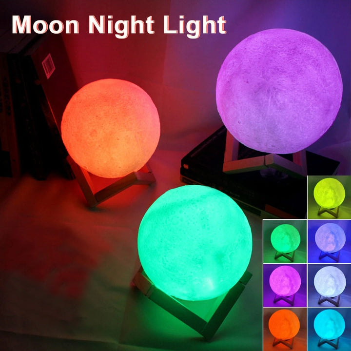 Lisslune | Lunar Moon Light Lamp | Lunar Globe Light with Stand