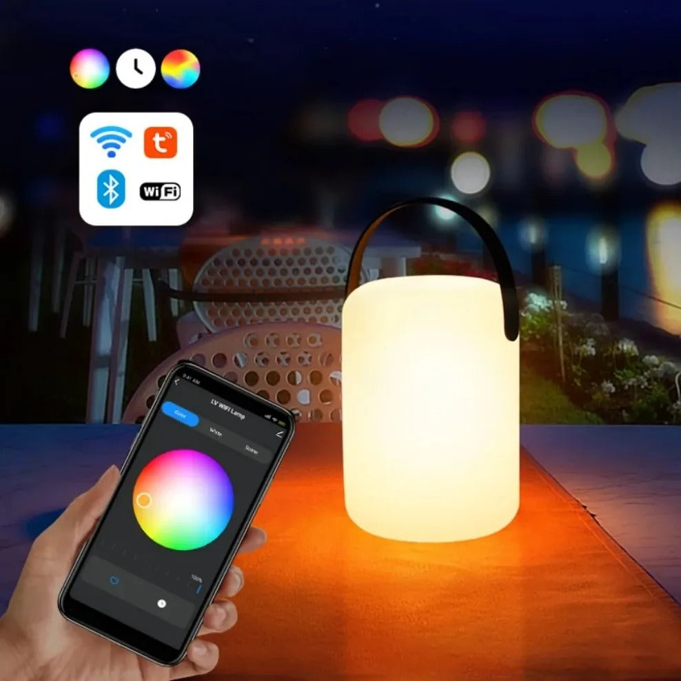 Lisslune | LuminaFusion Lamp – Portable Waterproof Cordless Table Lamp with Remote Control
