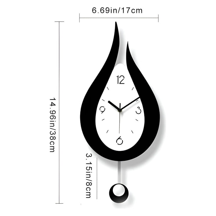 Lisslune | Modern Water Drop Wall Clock