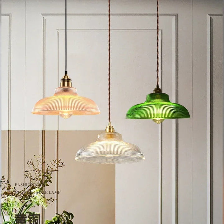 Lisslune | Glass Pendant Light | Adjustable Cable, Warm Light Effect & Ideal for Kitchen and Dining Spaces