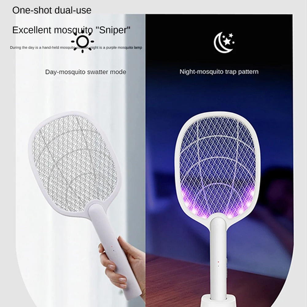 Lisslune | Rechargeable 2-in-1 Electric Fly Swatter and Insect Exterminator – 2500V Without Chemicals