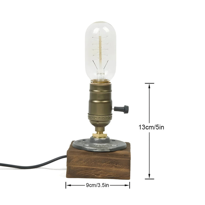 Lisslune | Industrial antique light bulbs table lamp