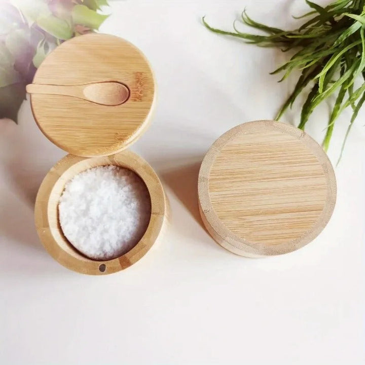 Lisslune | KruidenKompakt – Bamboo spice jar with spoon and magnetic lid