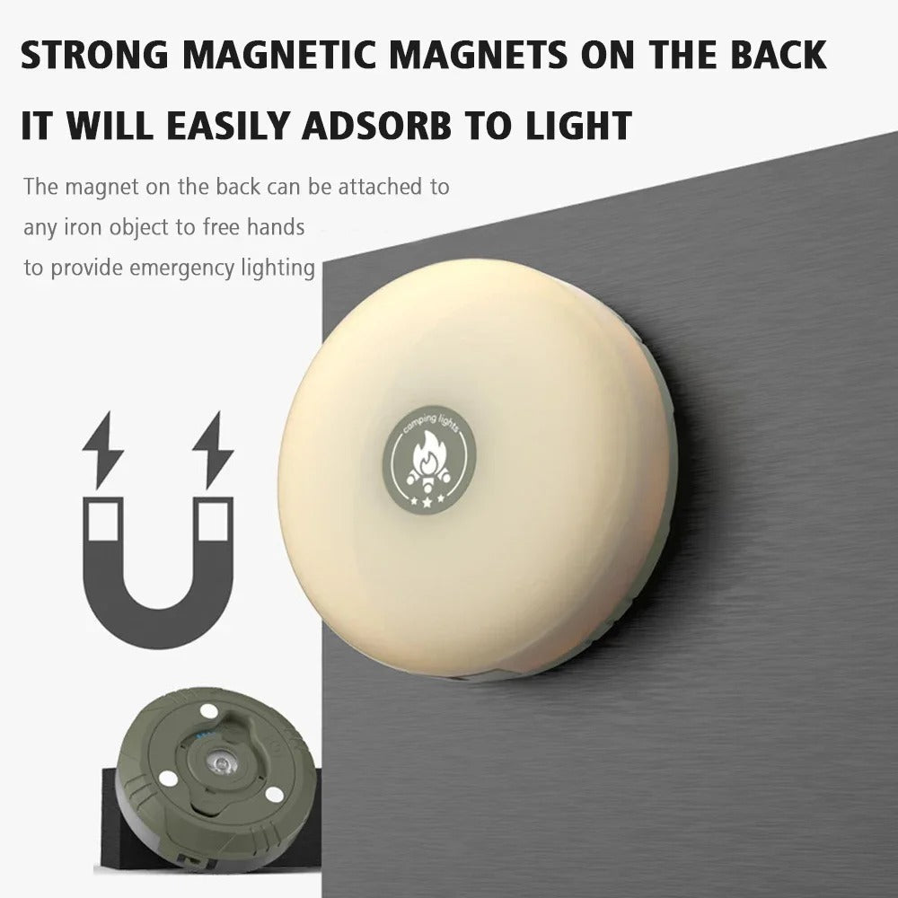 Lisslune | CampBeam LED Outdoor String Lights – Rechargeable Waterproof Lights with Magnetic Hooks & 5 Lighting Modes