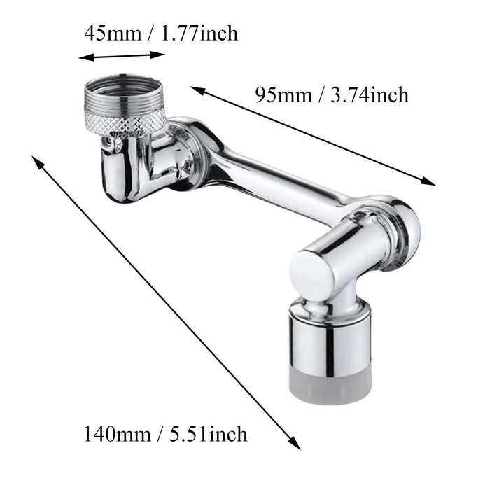 Lisslune | Filtered Faucet Extender | 1080° Rotation, Dual Flow Modes & Built-In Filter for Cleaner Drinking Water