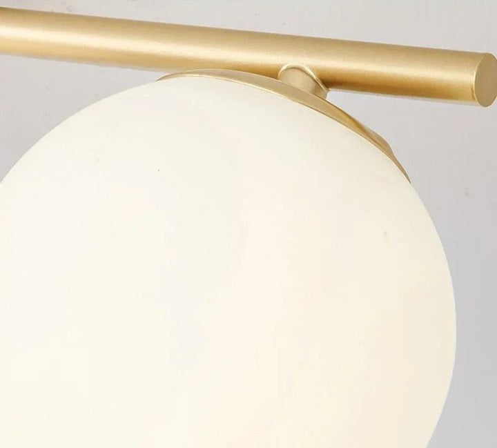 Lisslune | Ceiling light in Nordic style made of glass – Elegant white sphere for any room