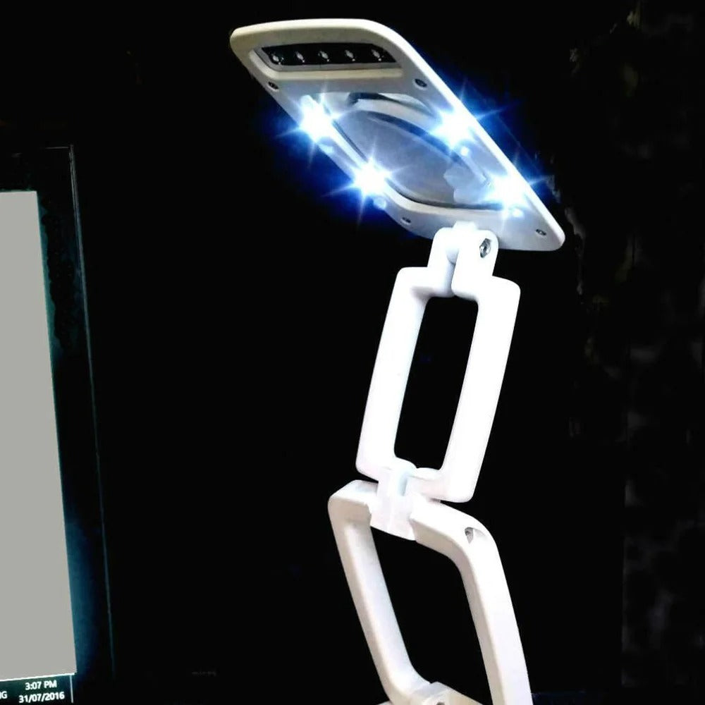 Lisslune | Full Page Magnifying Glass with Light & Stand | Reading Aid for the Elderly