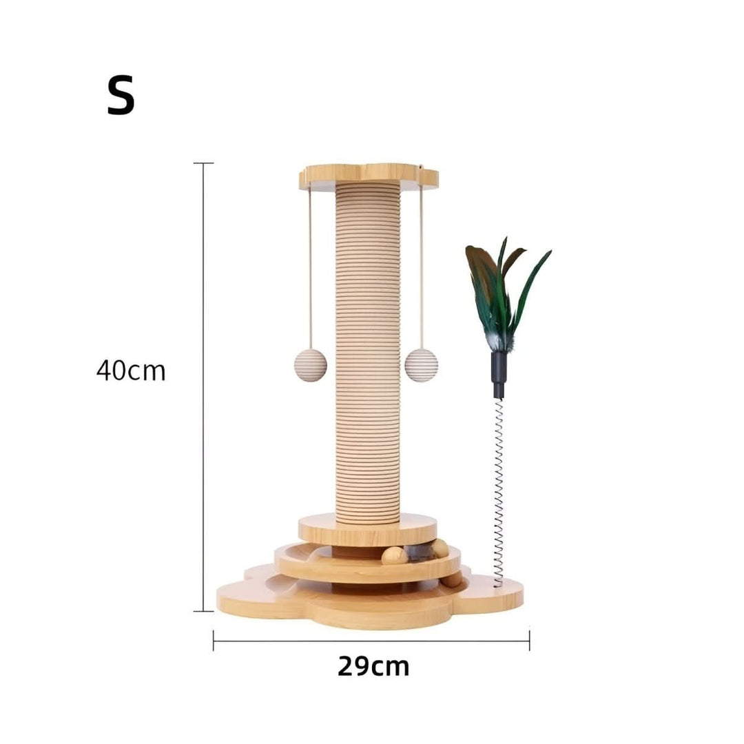 Lisslune | WOODPOUNCE – Natural cat toy made of wood against scratching damage to furniture