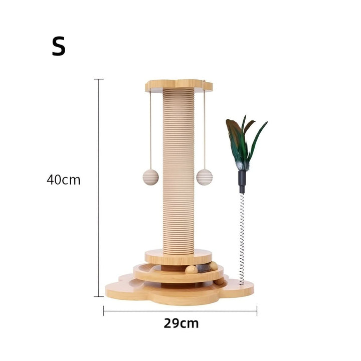 Lisslune | WOODPOUNCE – Natural cat toy made of wood against scratching damage to furniture