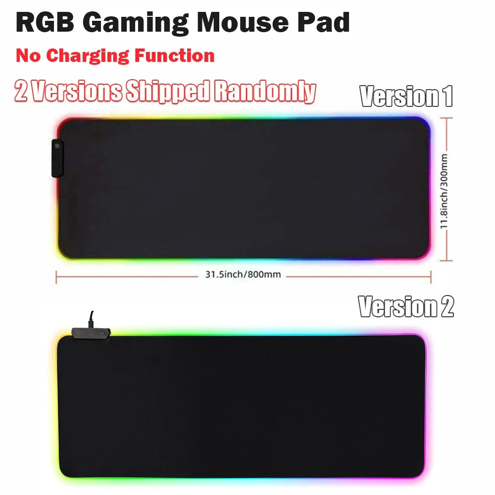 Lisslune | Wireless Charging Desk Mat | RGB Dual Charging Pad for iPhone, Keyboard & Mouse, Premium Desk Mat