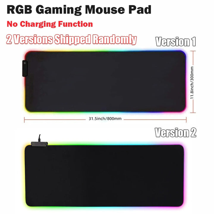 Lisslune | Wireless Charging Desk Mat | RGB Dual Charging Pad for iPhone, Keyboard & Mouse, Premium Desk Mat