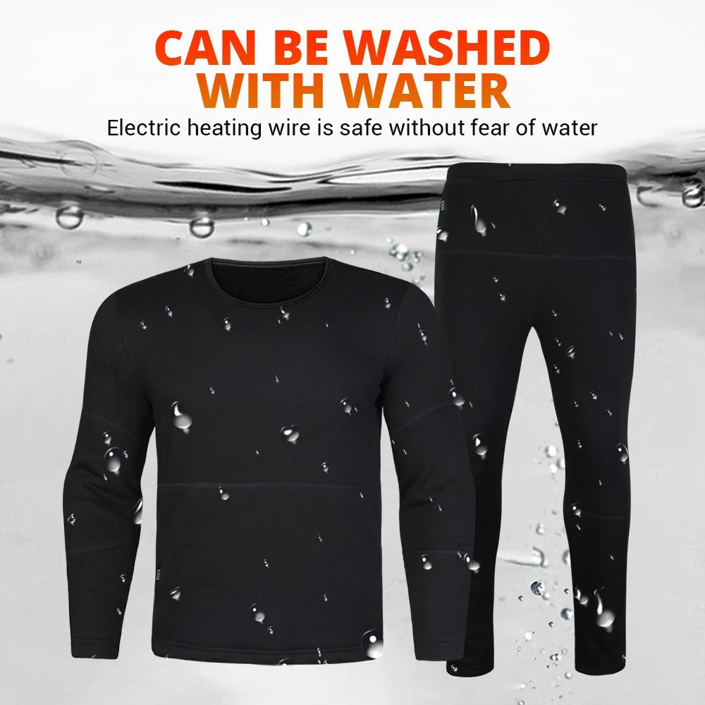 Lisslune | Thermal Heated Underwear – Best Rechargeable Heated Clothing UK for Men & Women, Winter Base Layer Comfort