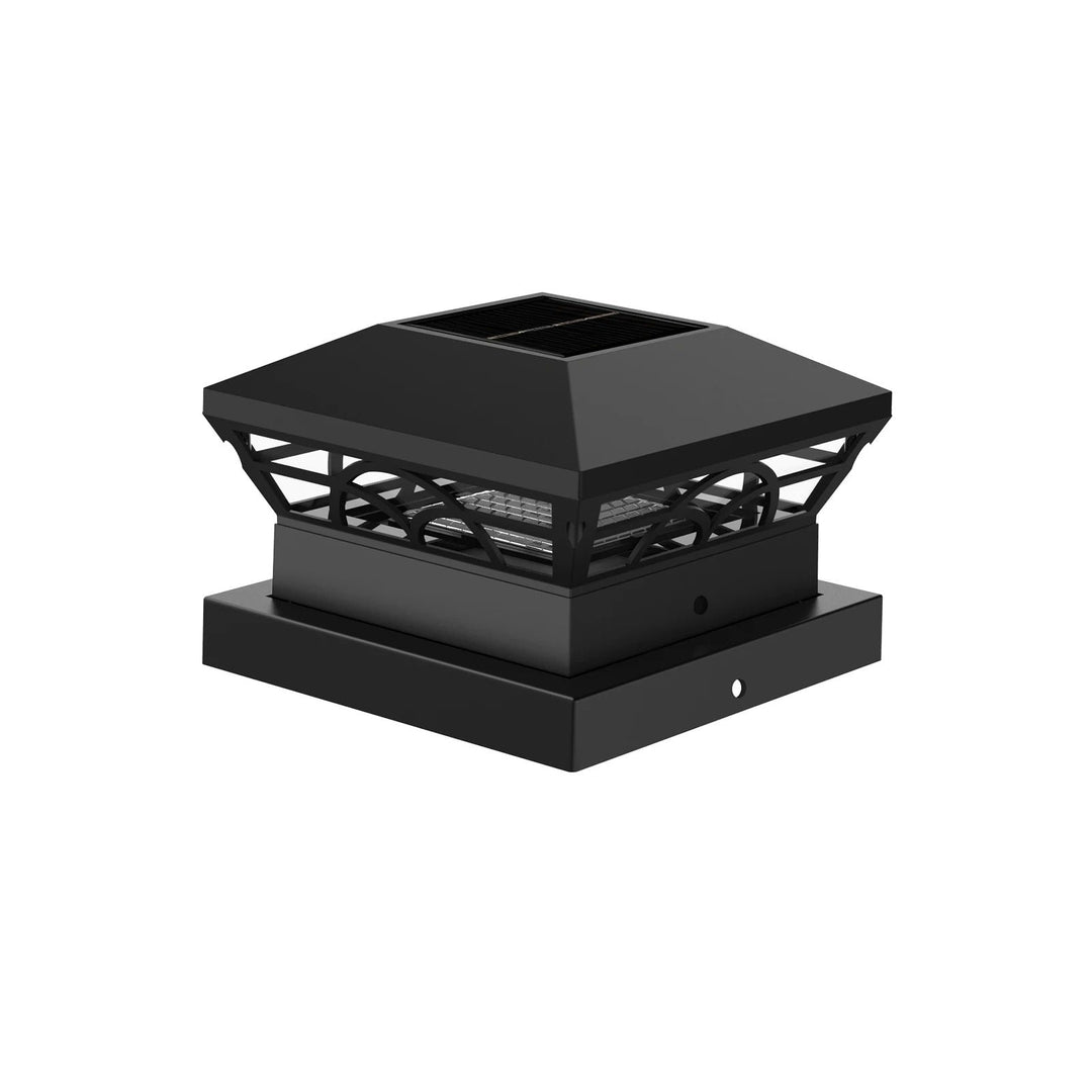 Lisslune | Peake Solar Post Cap Light - Durable Outdoor Solar Post Lights for Fence Posts
