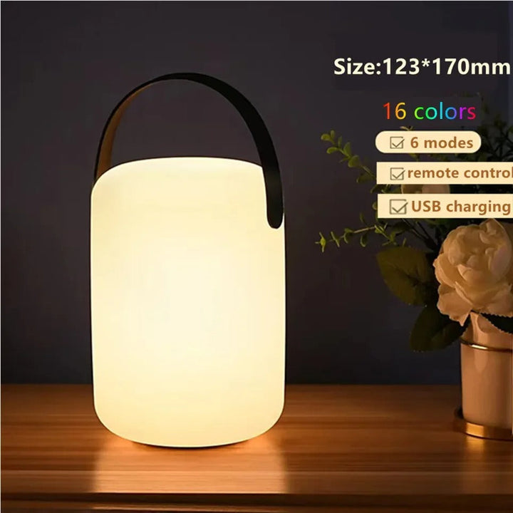 Lisslune | LuminaFusion Lamp – Portable Waterproof Cordless Table Lamp with Remote Control
