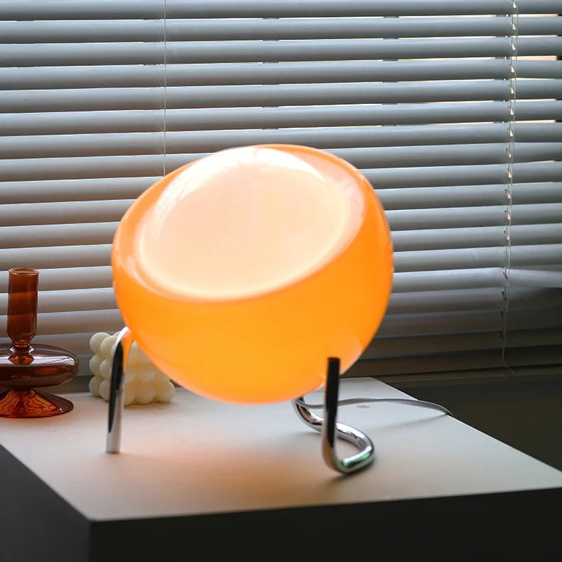 Lisslune | Glass table lamp in Bauhaus style for artistic atmosphere