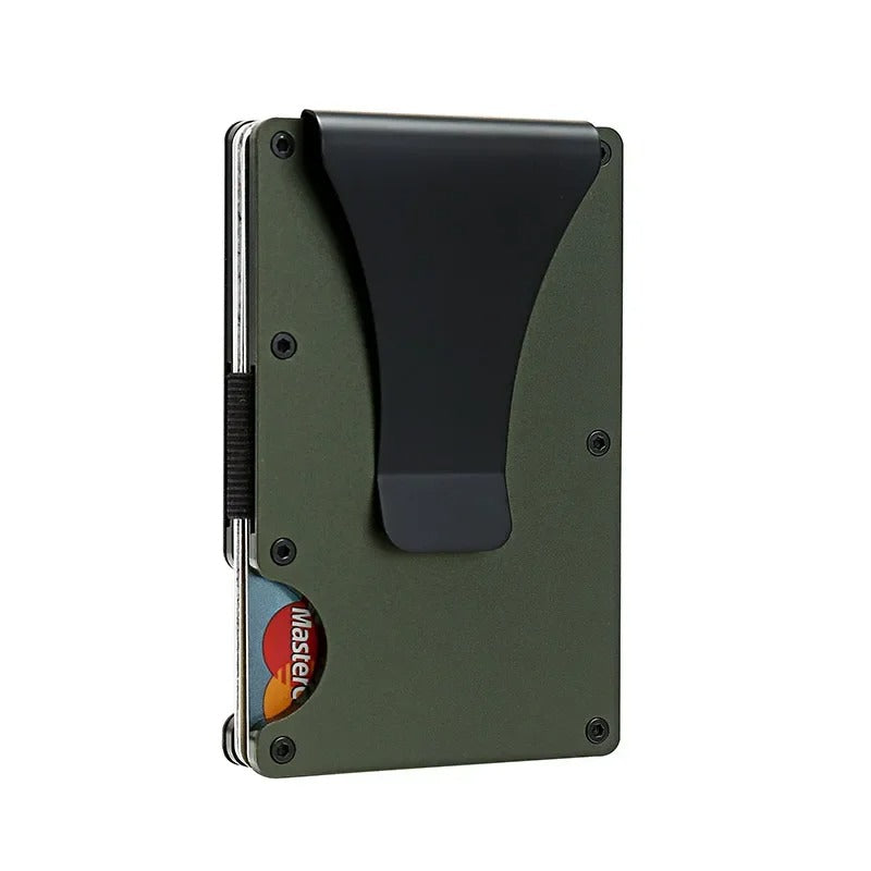 Lisslune | Titanium Matte Cobalt Card Holder – Slim & Stylish RFID Wallet for Men & Women