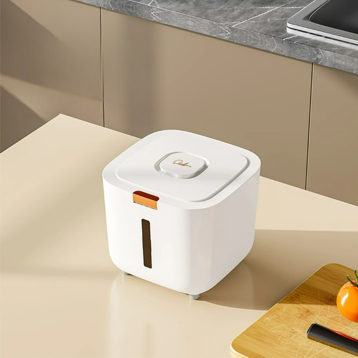 Lisslune | VoorraadKlik – Airtight dispenser box with measuring cup for rice and grains (5 or 10 kg)