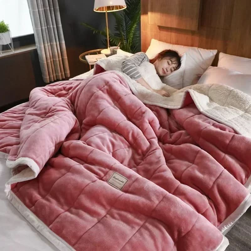 Lisslune | Warm Flannel Coral Fleece Blanket Soft Cozy Throw for Winter