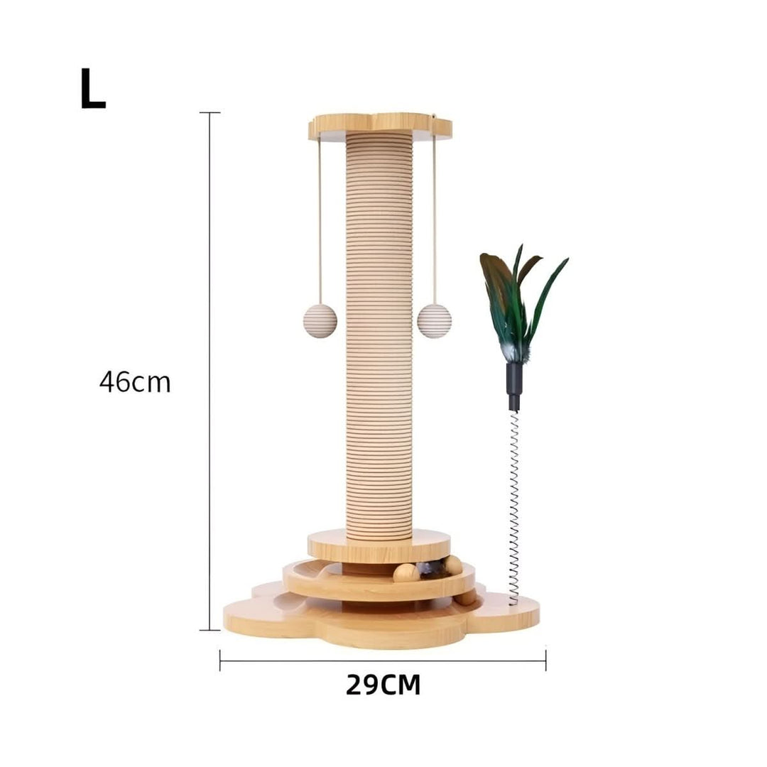 Lisslune | WOODPOUNCE – Natural cat toy made of wood against scratching damage to furniture
