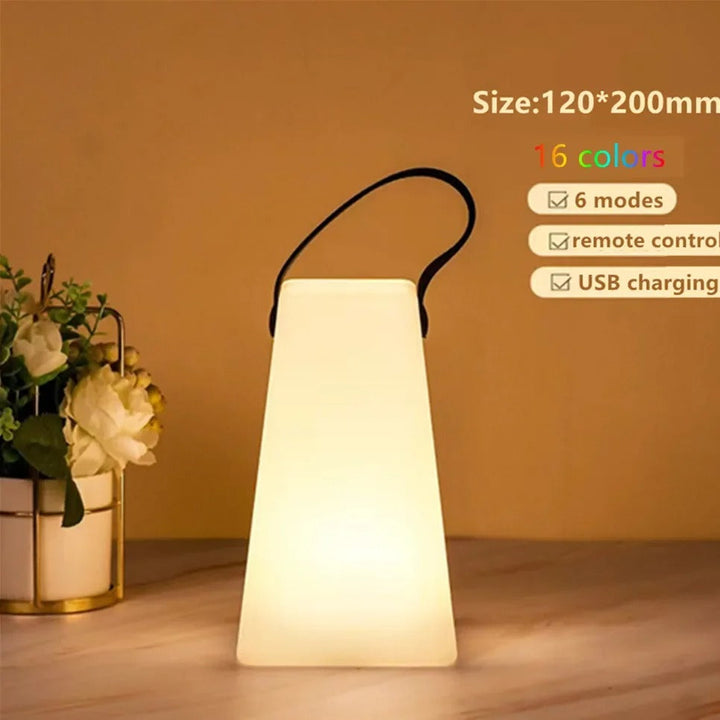 Lisslune | LuminaFusion Lamp – Portable Waterproof Cordless Table Lamp with Remote Control