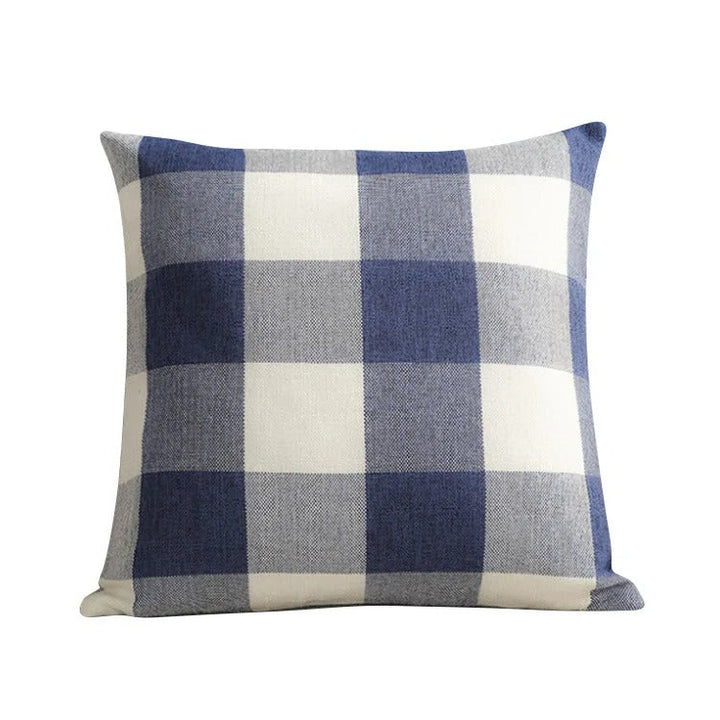 Lisslune | Cozy Checked Cushion Cover in Country Style – Autumn Plaid (1+1 FREE)