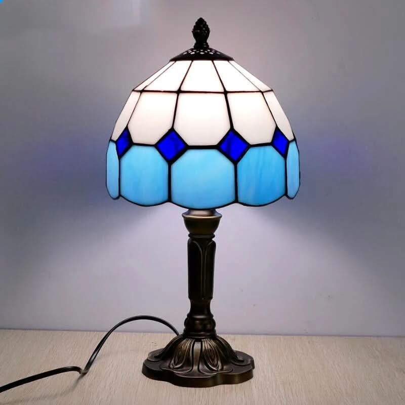 Lisslune | Retro Baroque Tiffany Glass LED Table Lamp E27