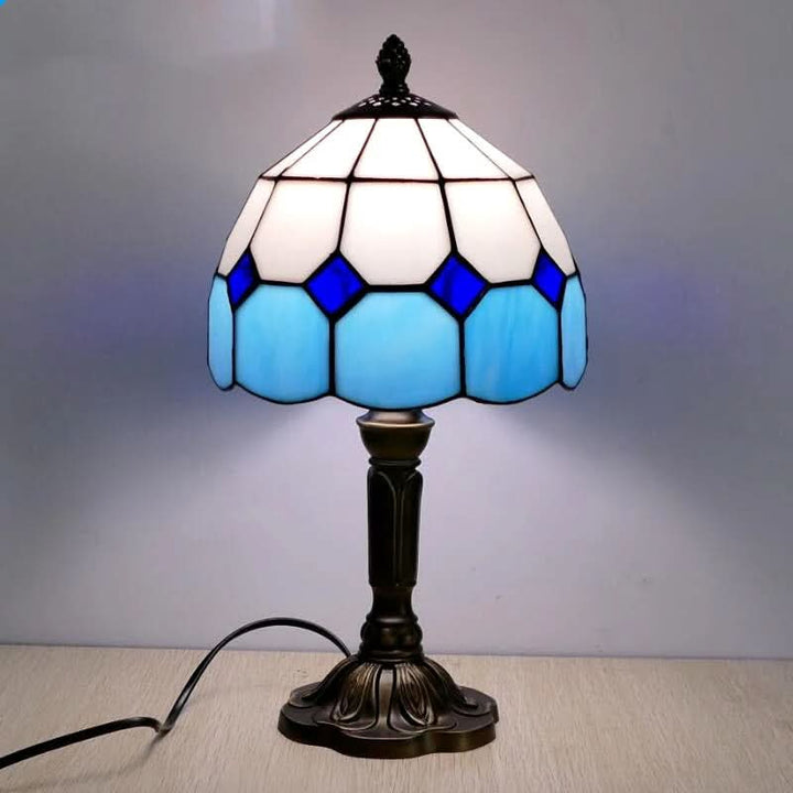Lisslune | Retro Baroque Tiffany Glass LED Table Lamp E27