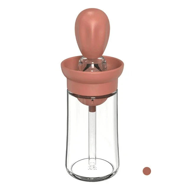 Lisslune | Oil dispenser with silicone brush – Precise dosing & Easy application for cooking & grilling