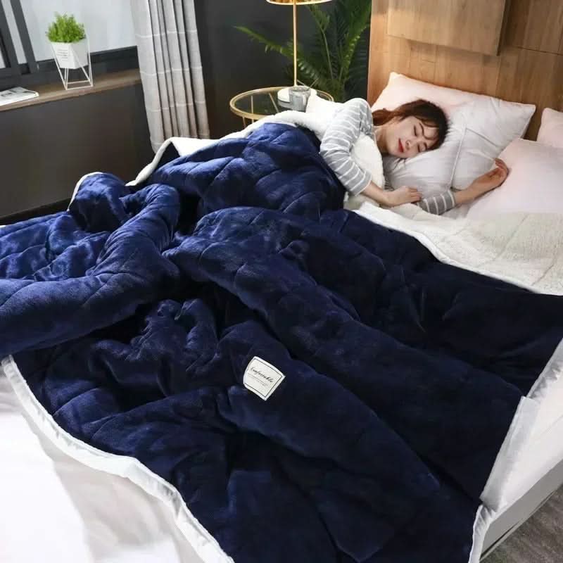 Lisslune | Warm Flannel Coral Fleece Blanket Soft Cozy Throw for Winter