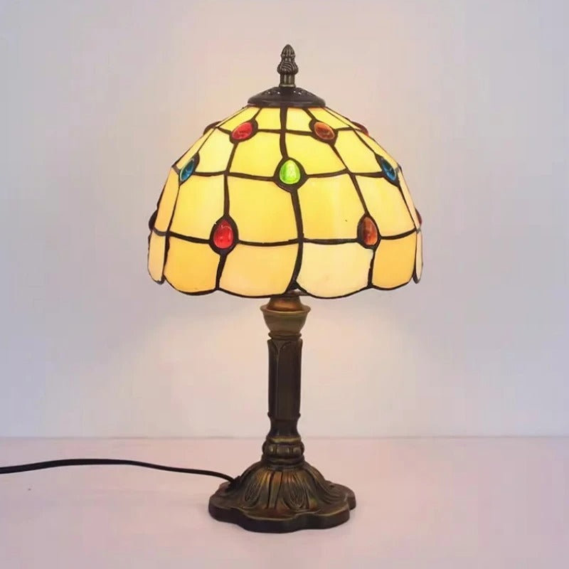 Lisslune | Table Lamp LED Baroque Retro E27 - Vintage Tiffany Glass