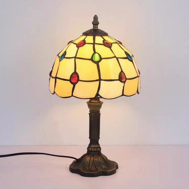 Lisslune | Table Lamp LED Baroque Retro E27 - Vintage Tiffany Glass
