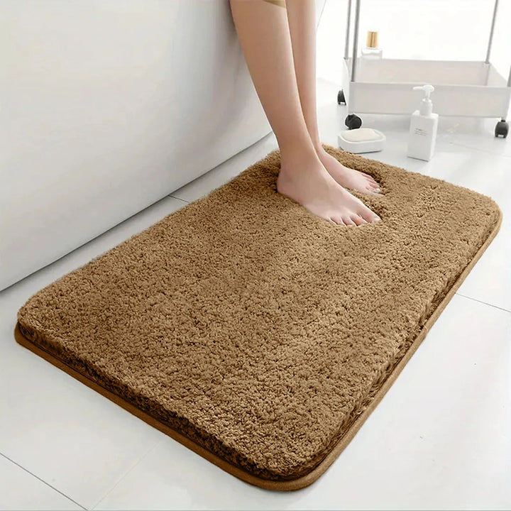 Lisslune | Thickened Plush Anti-Slip Bathroom Mat | Super Absorbent, Durable & Machine Washable for Shower, Sink & Toilet Use