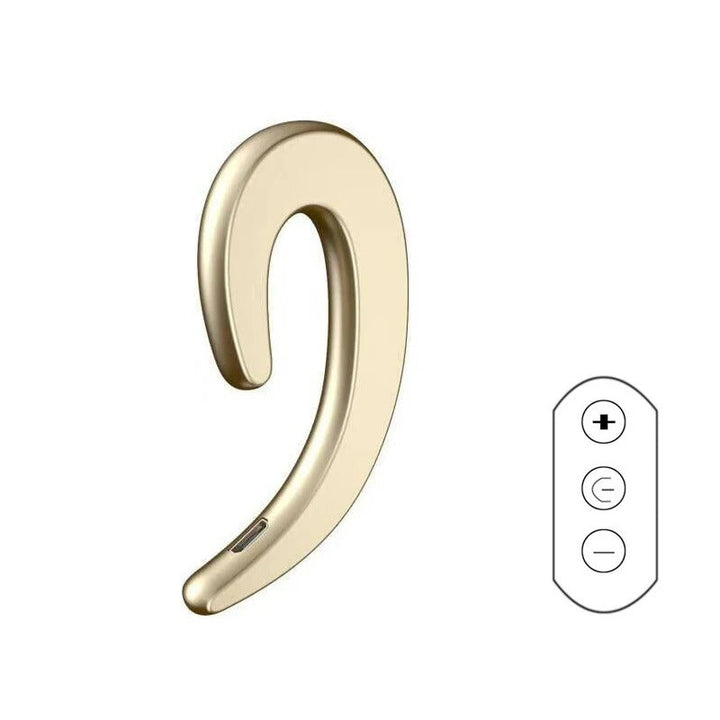 Lisslune | Wireless Tiny Bluetooth Ear Hook Headphones - Noise Cancelling & Open Ear Design