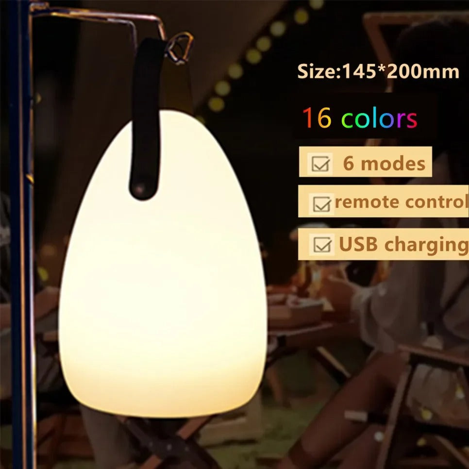 Lisslune | LuminaFusion Lamp – Portable Waterproof Cordless Table Lamp with Remote Control