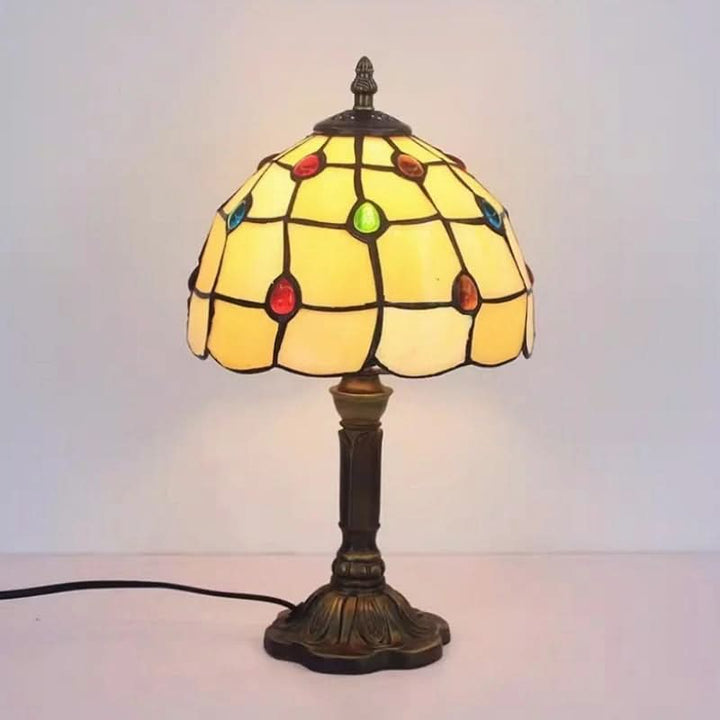 Lisslune | Retro Baroque Tiffany Glass LED Table Lamp E27