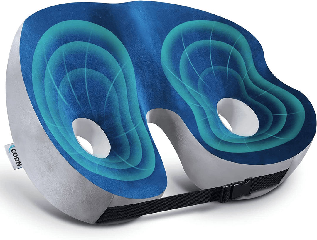 Lisslune | Adjustable Memory Foam Sit Bone Relief Seat Cushion