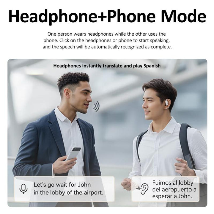 Lisslune | SmartSpeak AI Translator Earbuds – Real-Time Language Translation, High-Fidelity Audio, Bluetooth 5.2