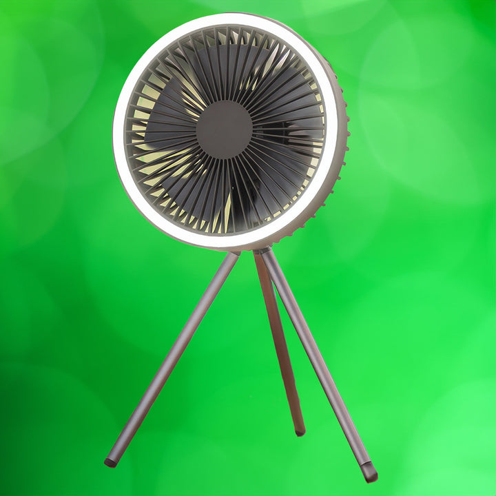Lisslune | Portable Rechargeable Fan with LED and Built in Power Bank