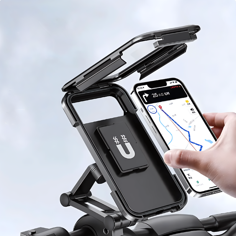 Lisslune | SafeRide Waterproof Phone Holder – 360° Rotatable for Bike and Rain Weather