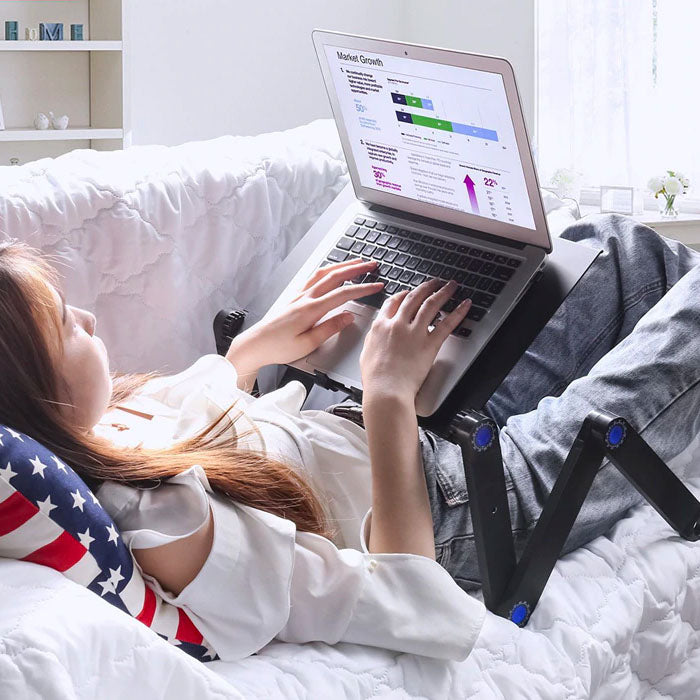 Lisslune | Adjustable Laptop Stand for Couch & Bed | Comfortable Workstation