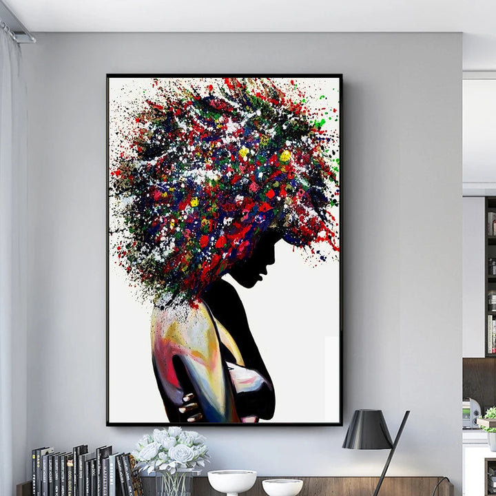 Lisslune | EMPOWERED | Graffiti Art on Canvas - Black Women in Art | Enrich your living space with inspiring African Art